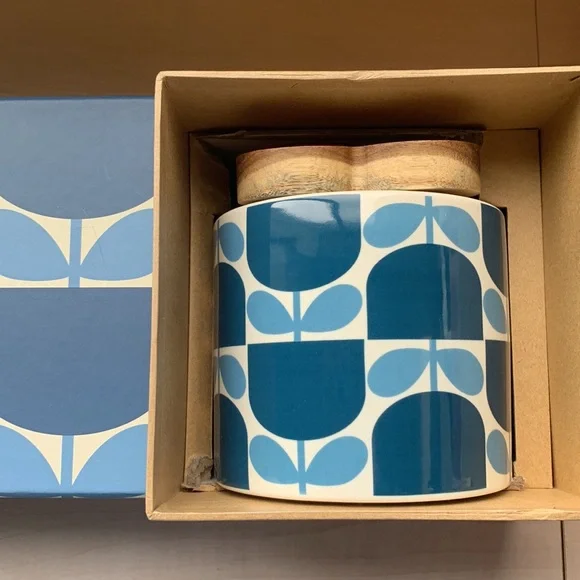 🥡 NIB Orla Kiely Ceramic Storage Jar Soldout - Picture 3 of 4
